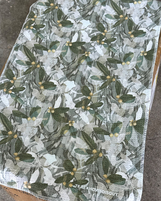 Waffle Towel in Mokihana Camo