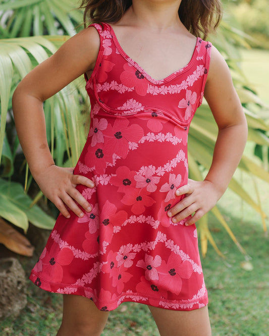 MINI Aura Dress in Pink Pua Kala