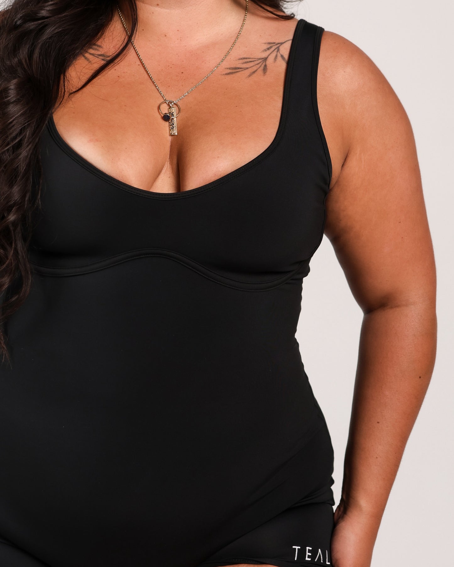 Aura Jumpsuit in Smooth Black