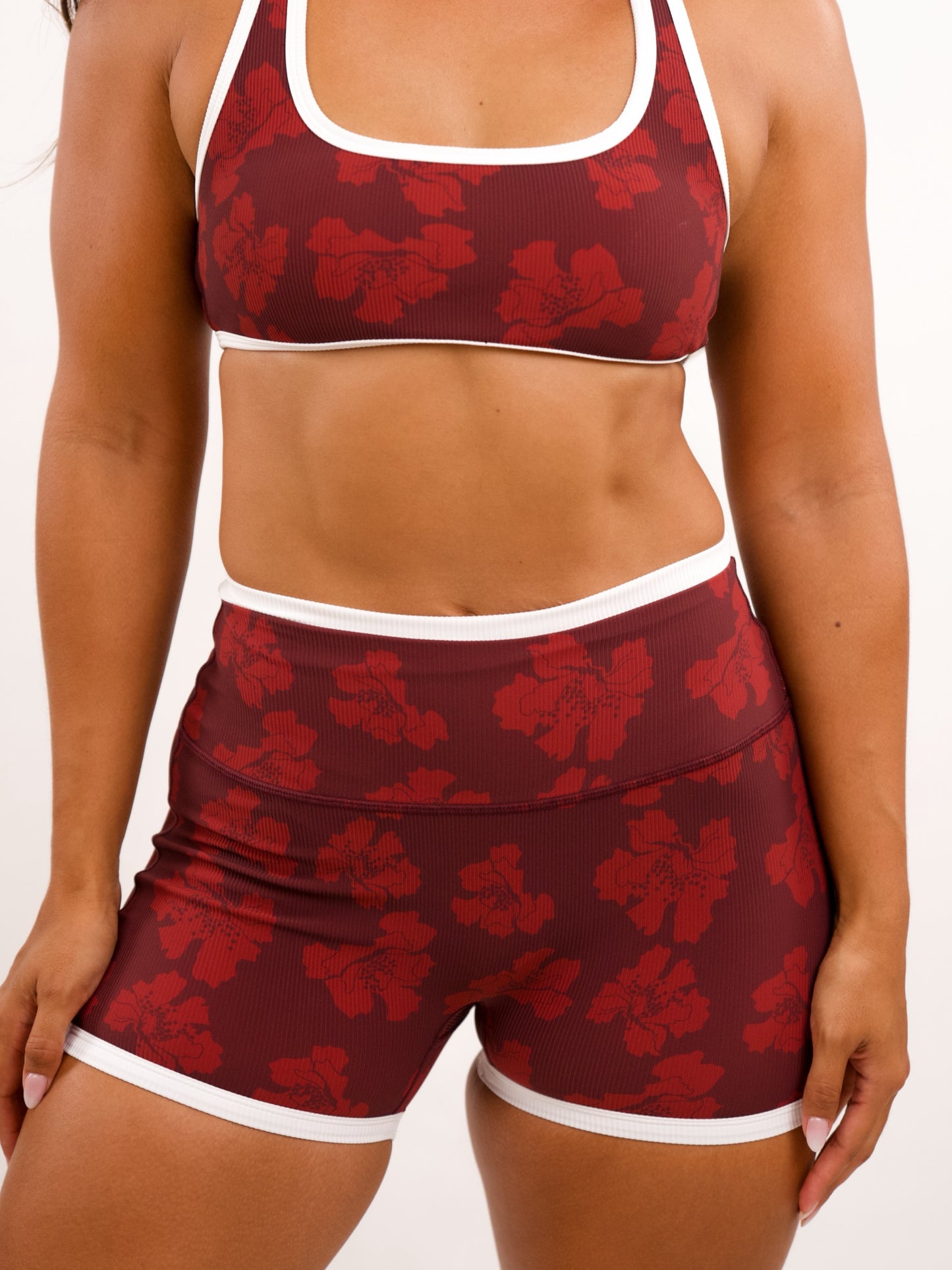 Essential 3" Biker Short in Orchid Dot Porto