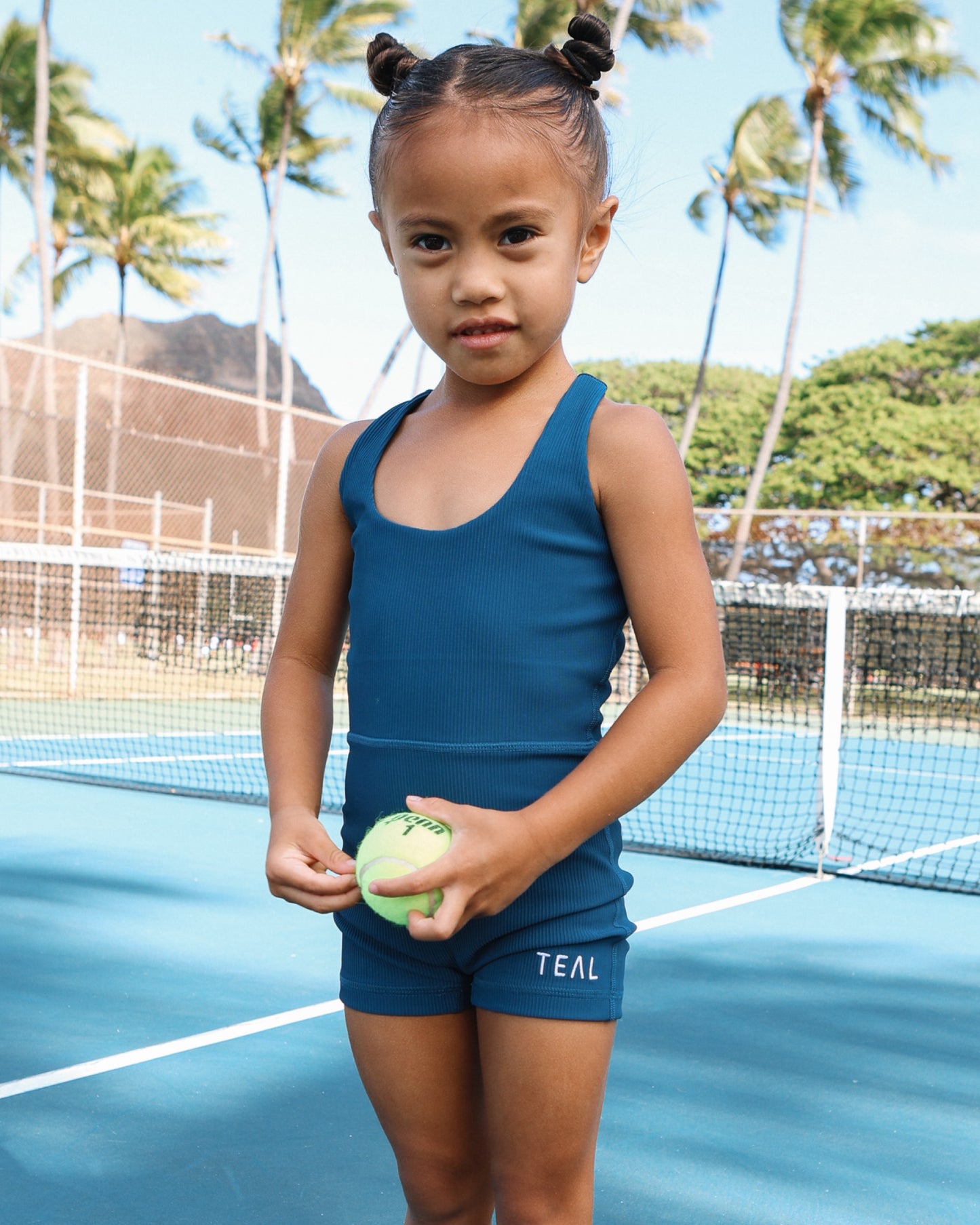 Mini Agile Jumpsuit in Ribbed Pacifica
