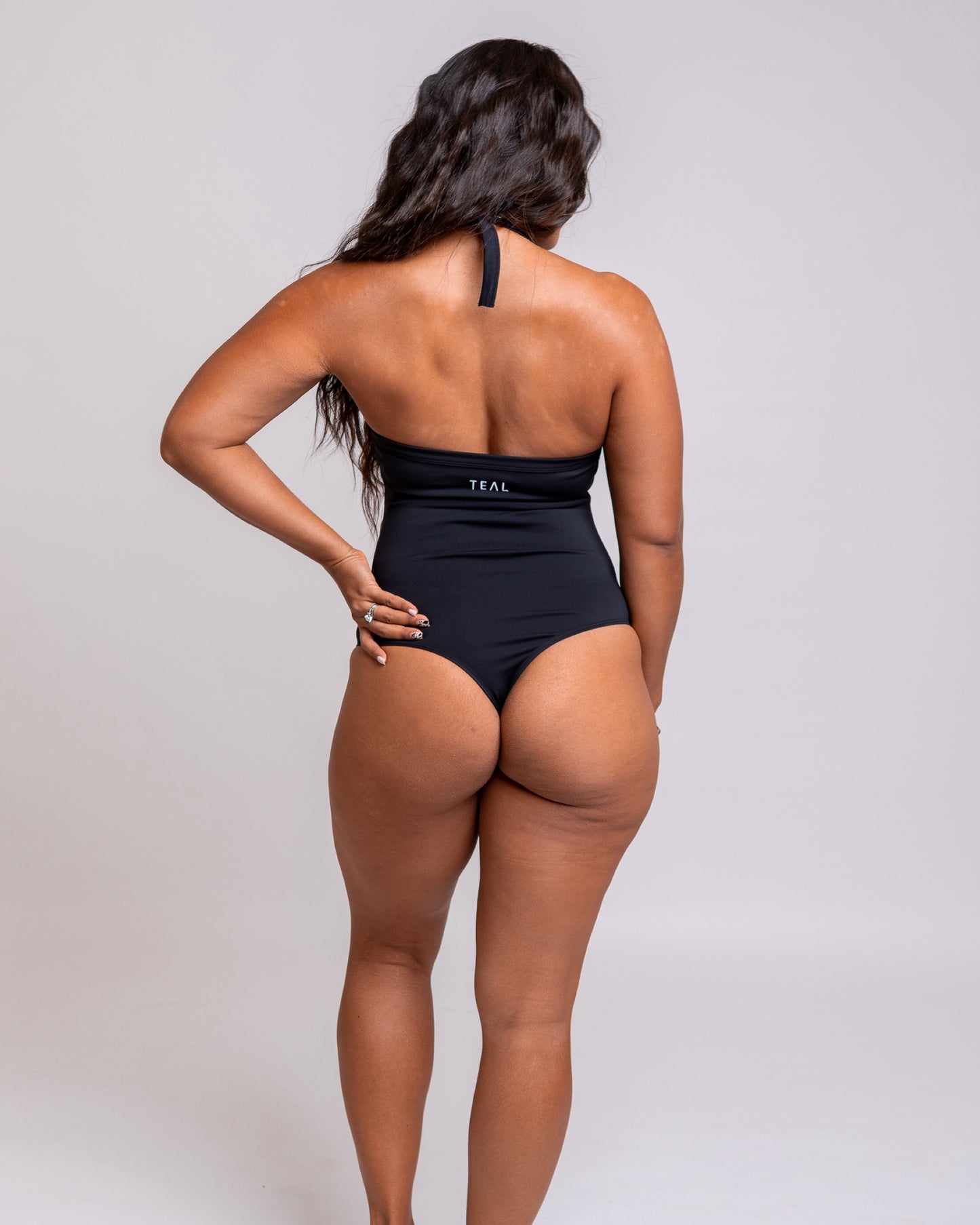 Lei Halter Bodysuit in Black