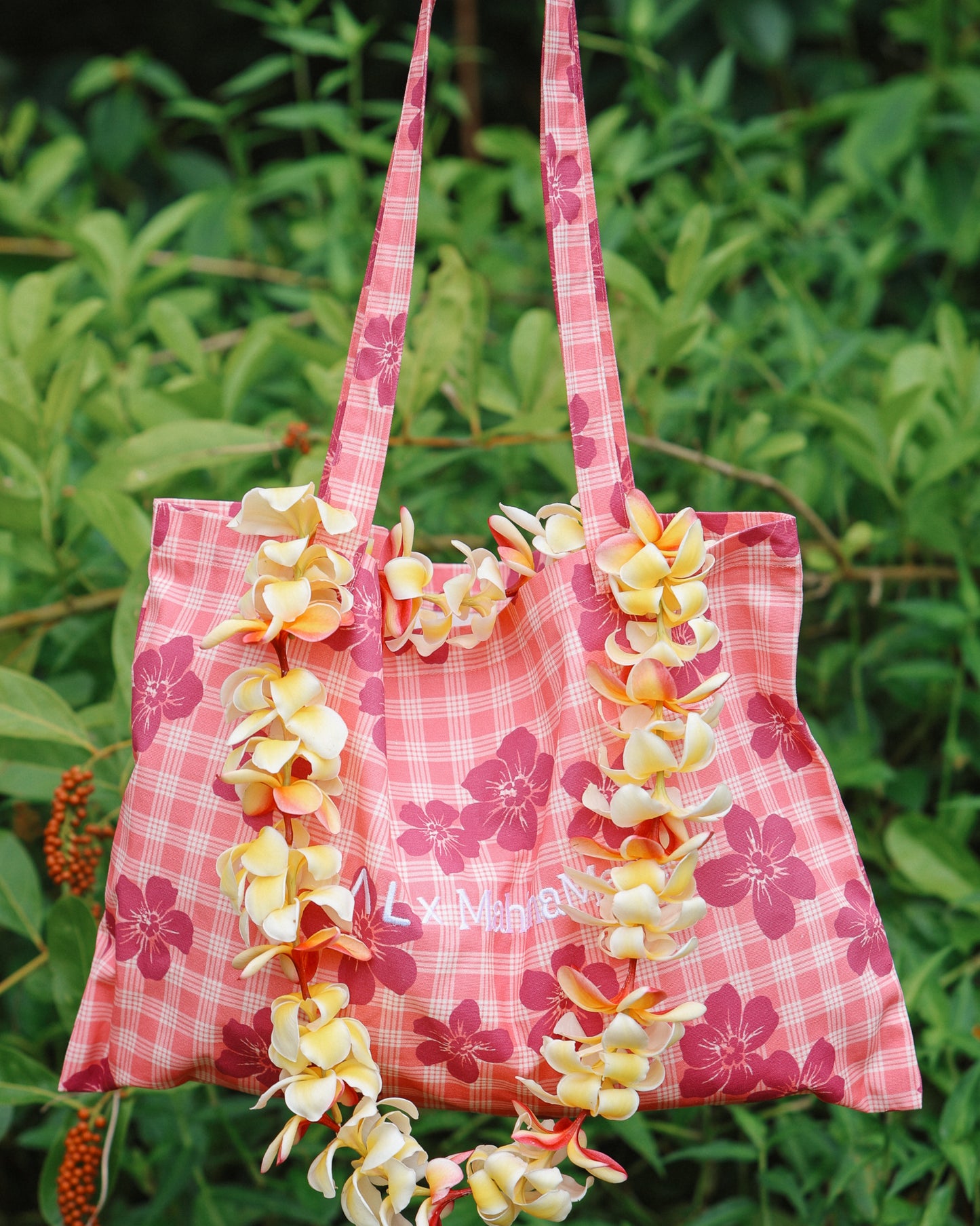 TEAL x MahinaMade Tote in Pink Hau