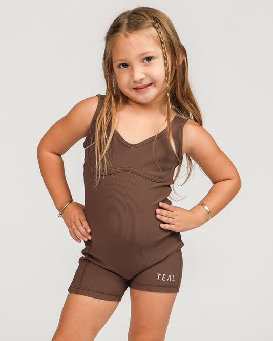 Mini Aura Jumpsuit in Mocha