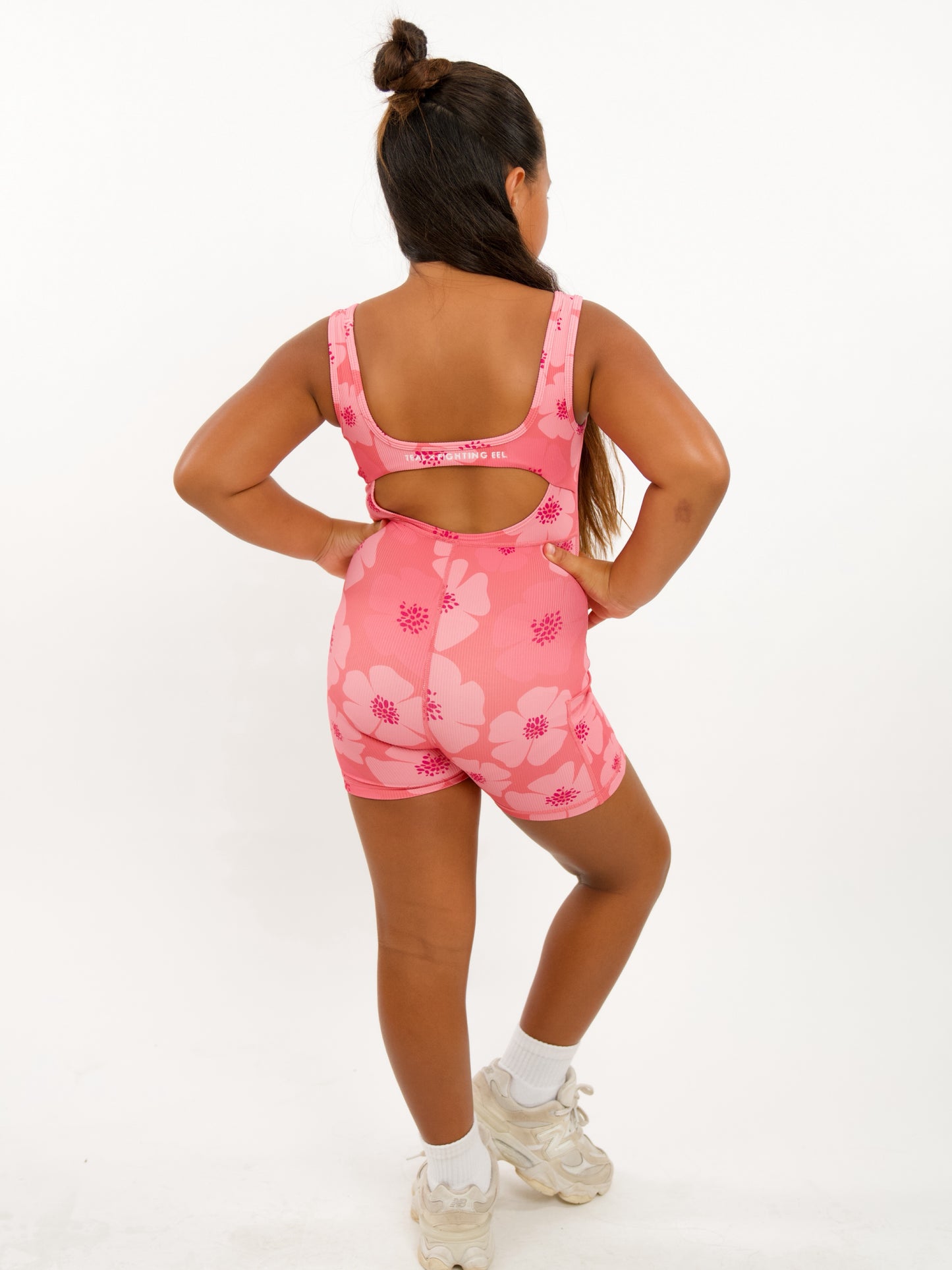 Mini Aura Jumpsuit in Floral Burst Rose
