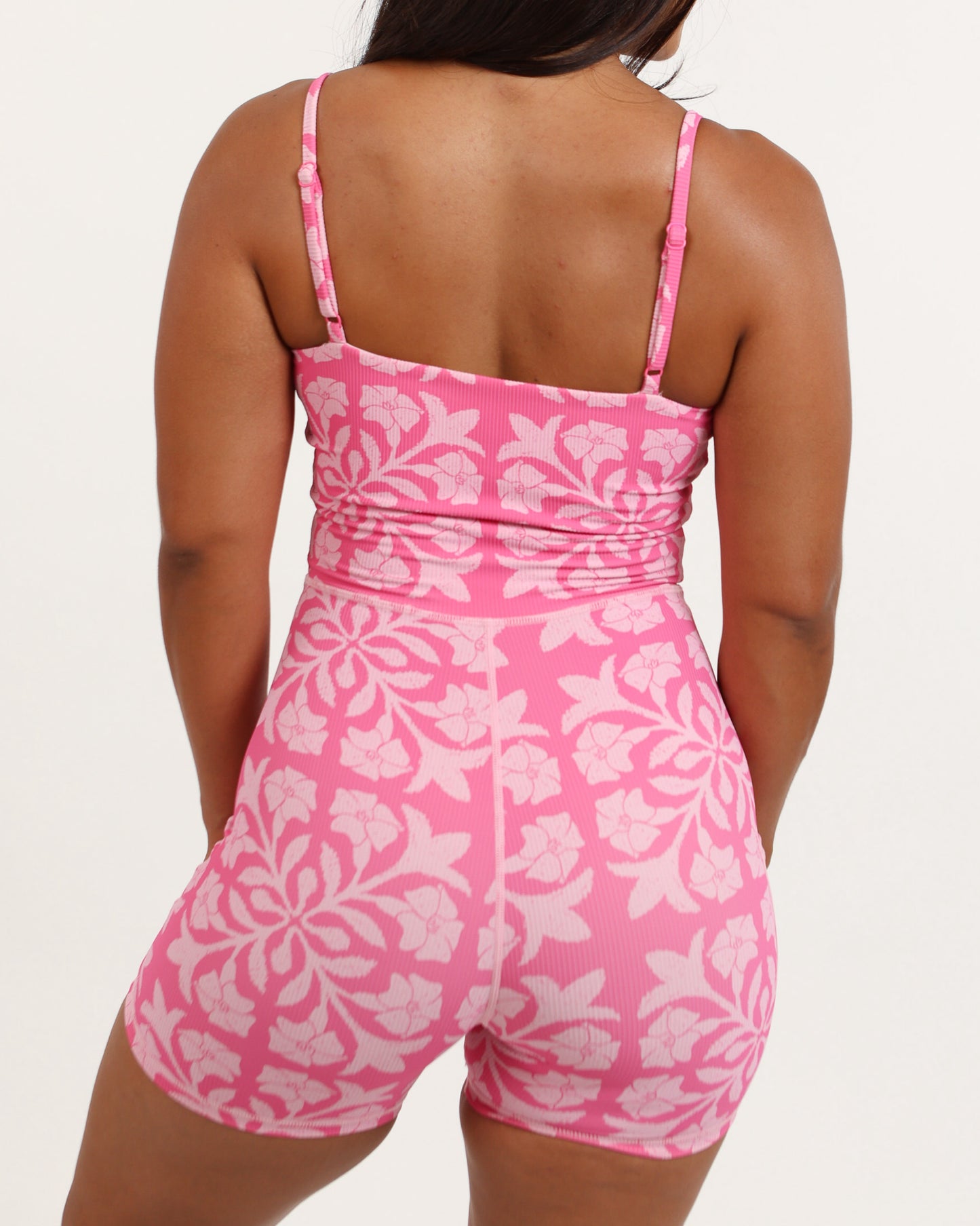 Kayla 2.0 Jumpsuit in Pink Puakenikeni Quilt