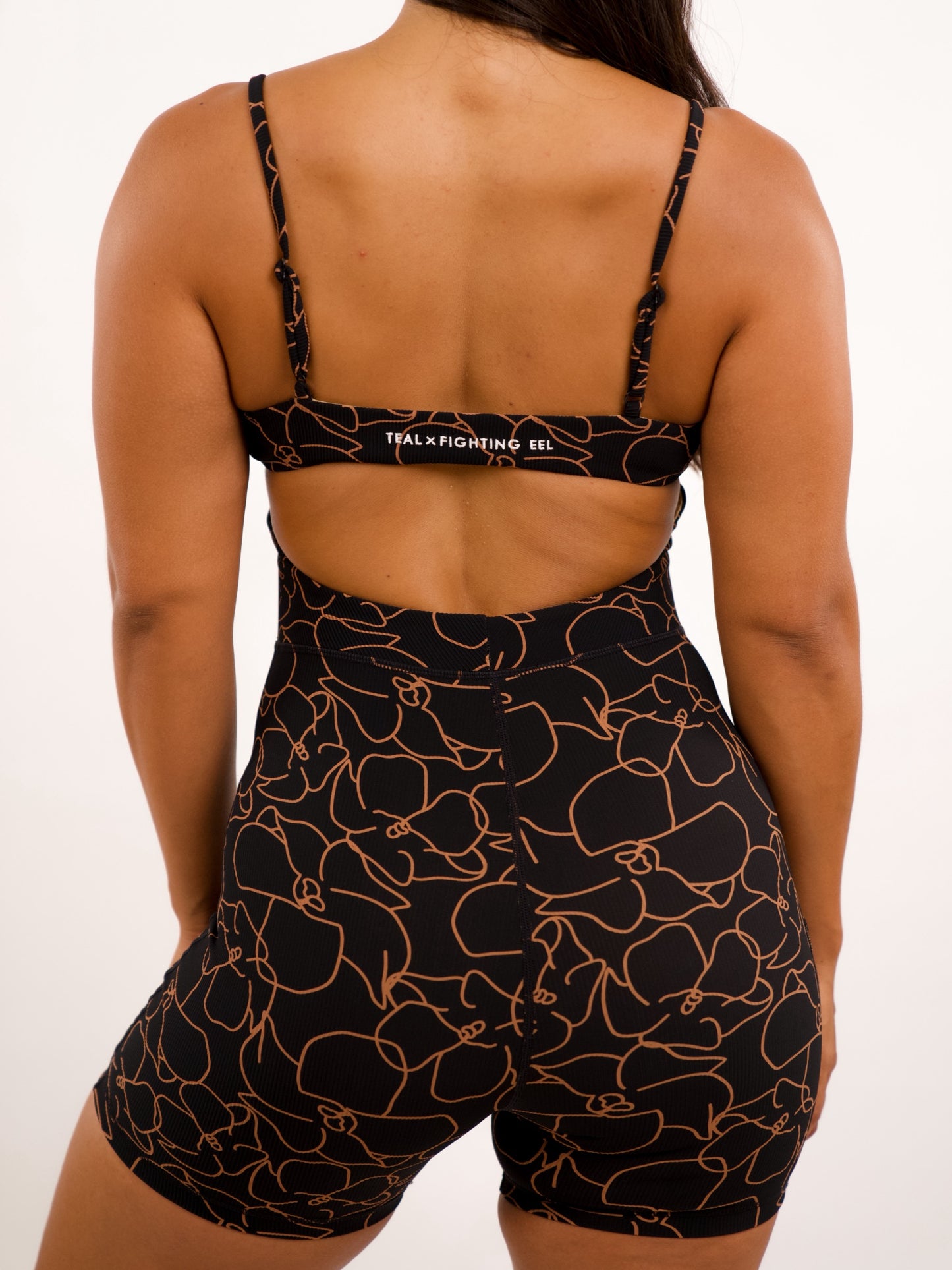 Kayla Jumpsuit in Pretty Pua Black