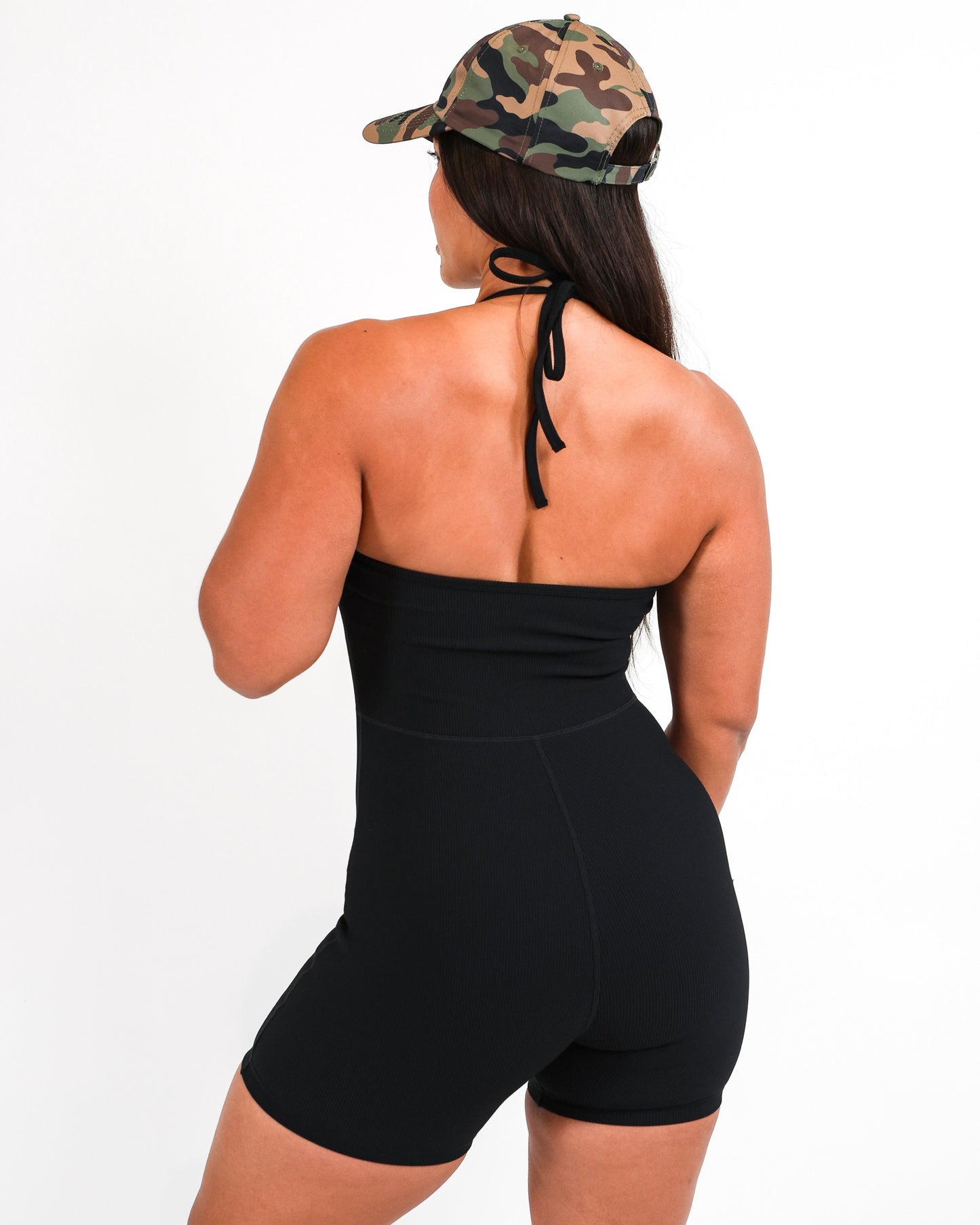 Lan Jumpsuit in Ribbed Black