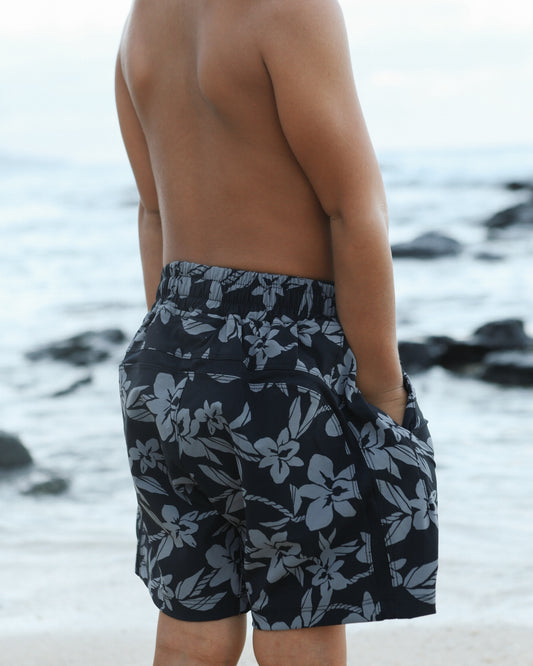 Luxe Hybrid Boy's Shorts in Black Orchid