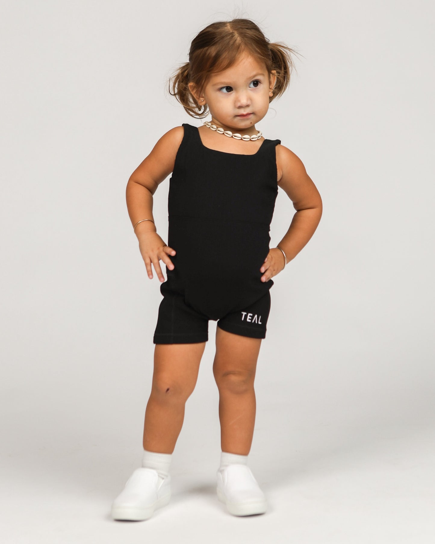 Mini LB Jumpsuit in Ribbed Black