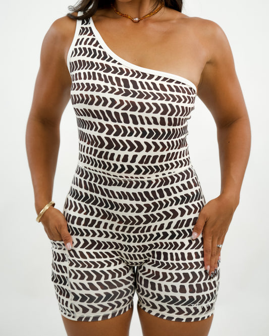 One Shoulder Jumpsuit in Hebrew