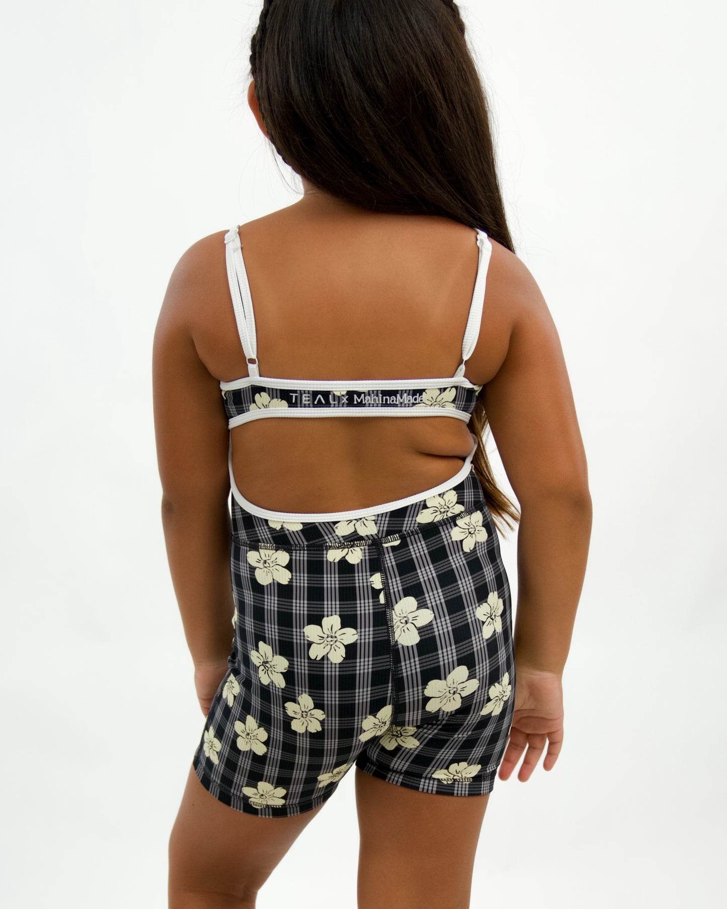 Mini Kayla Jumpsuit in Black Puakenikeni