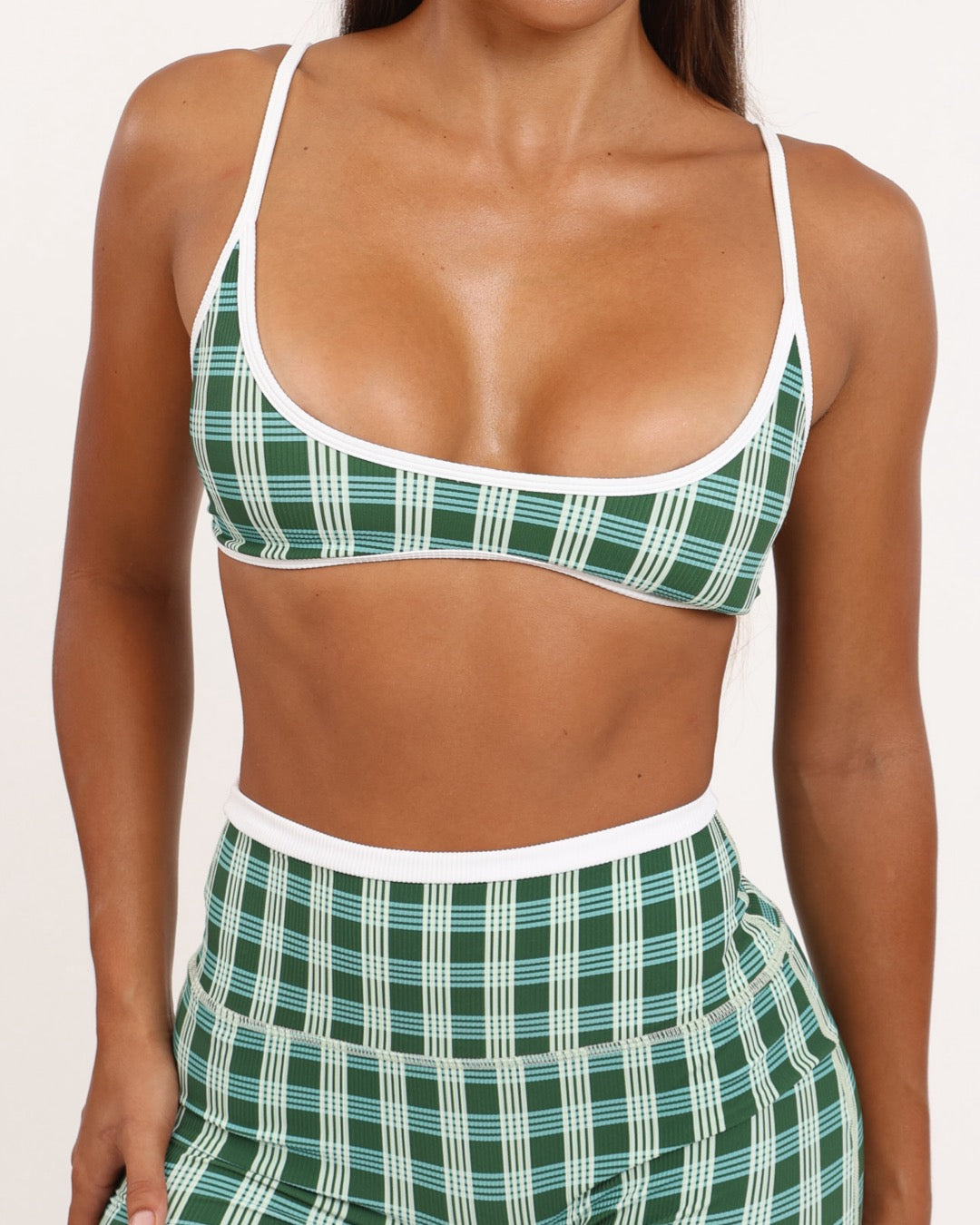 Liv Micro Top in UH Green Palaka