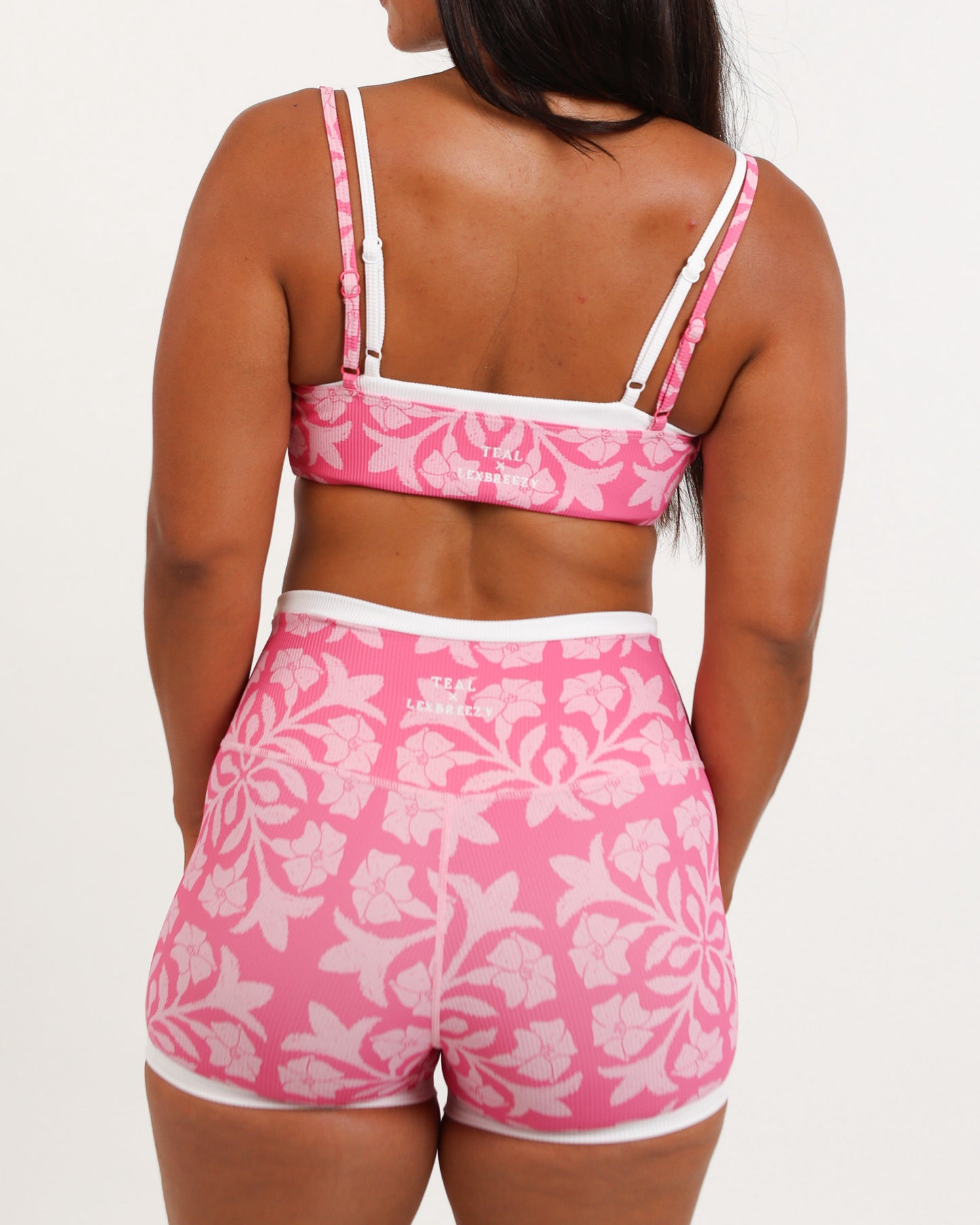 Essential 3" Biker Short in Pink Puakenikeni Quilt
