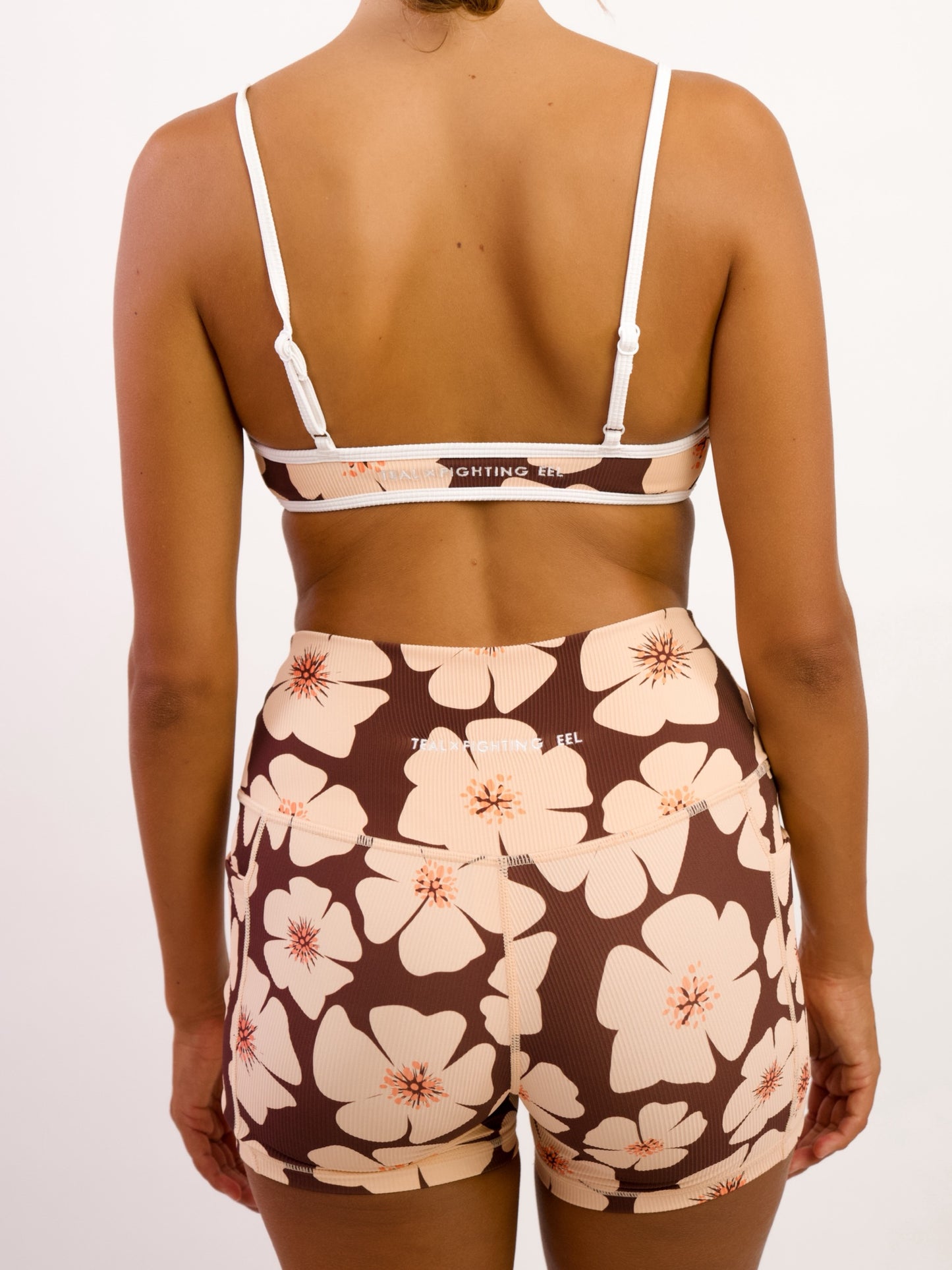 Liv Micro Top in Floral Burst Chocolate