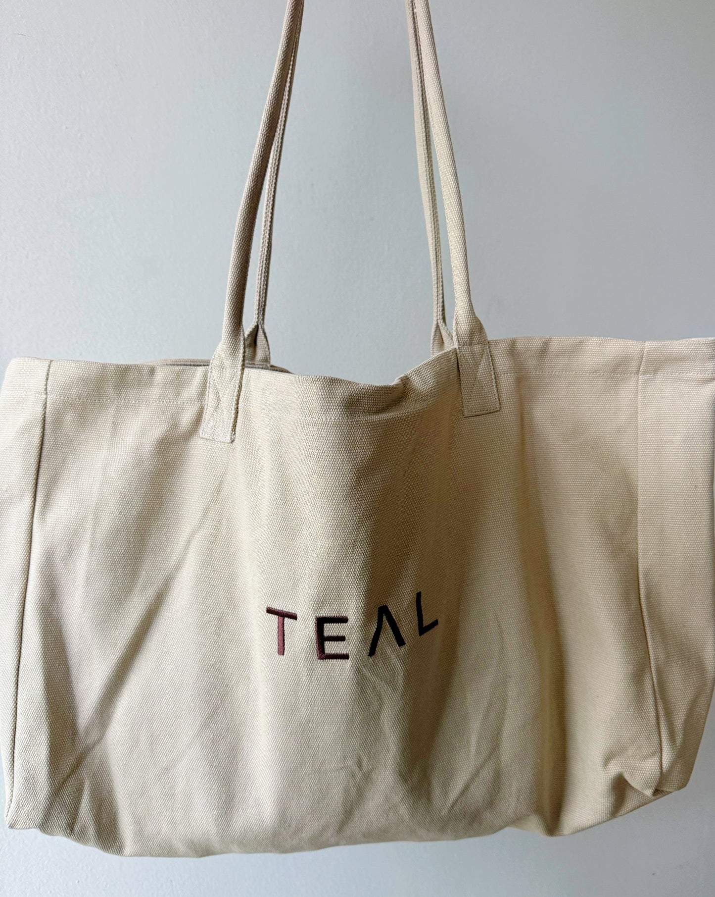 Teal Canvas Tote