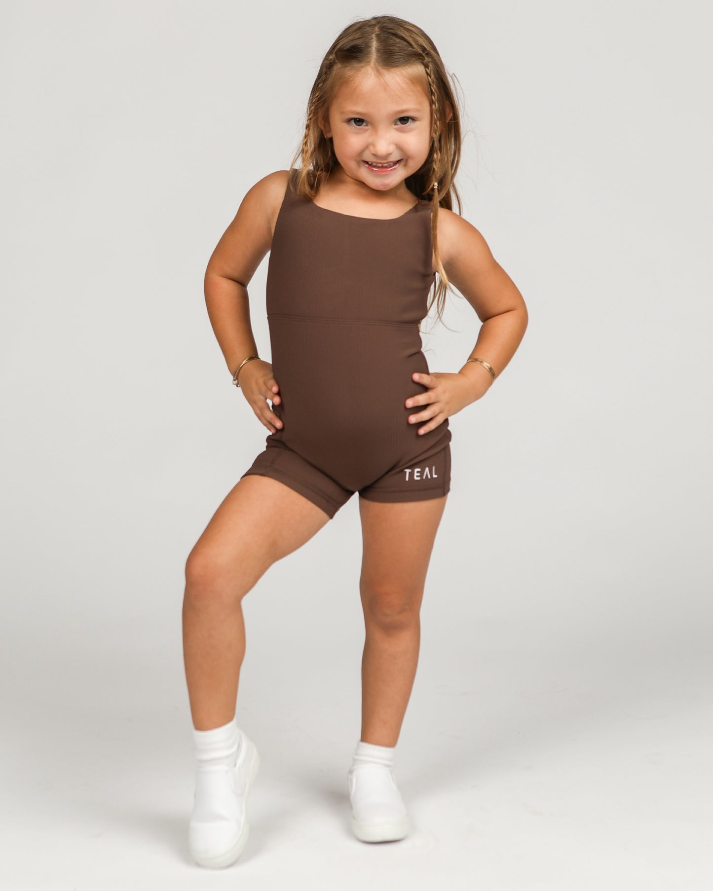 Mini LB Jumpsuit in Ribbed Mocha