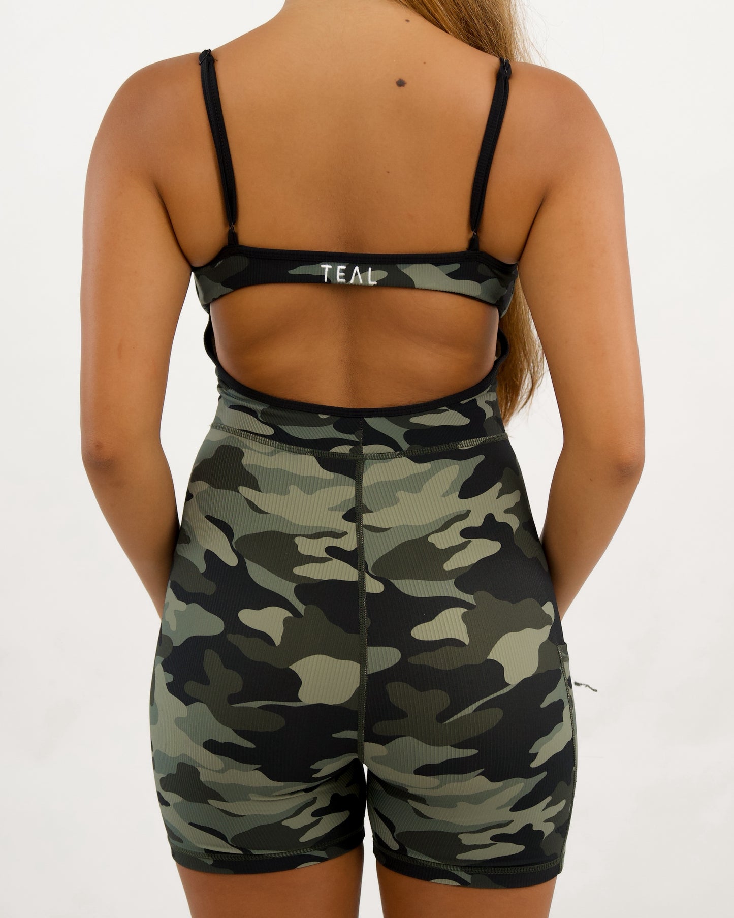 Kayla Jumpsuit in Green Camo
