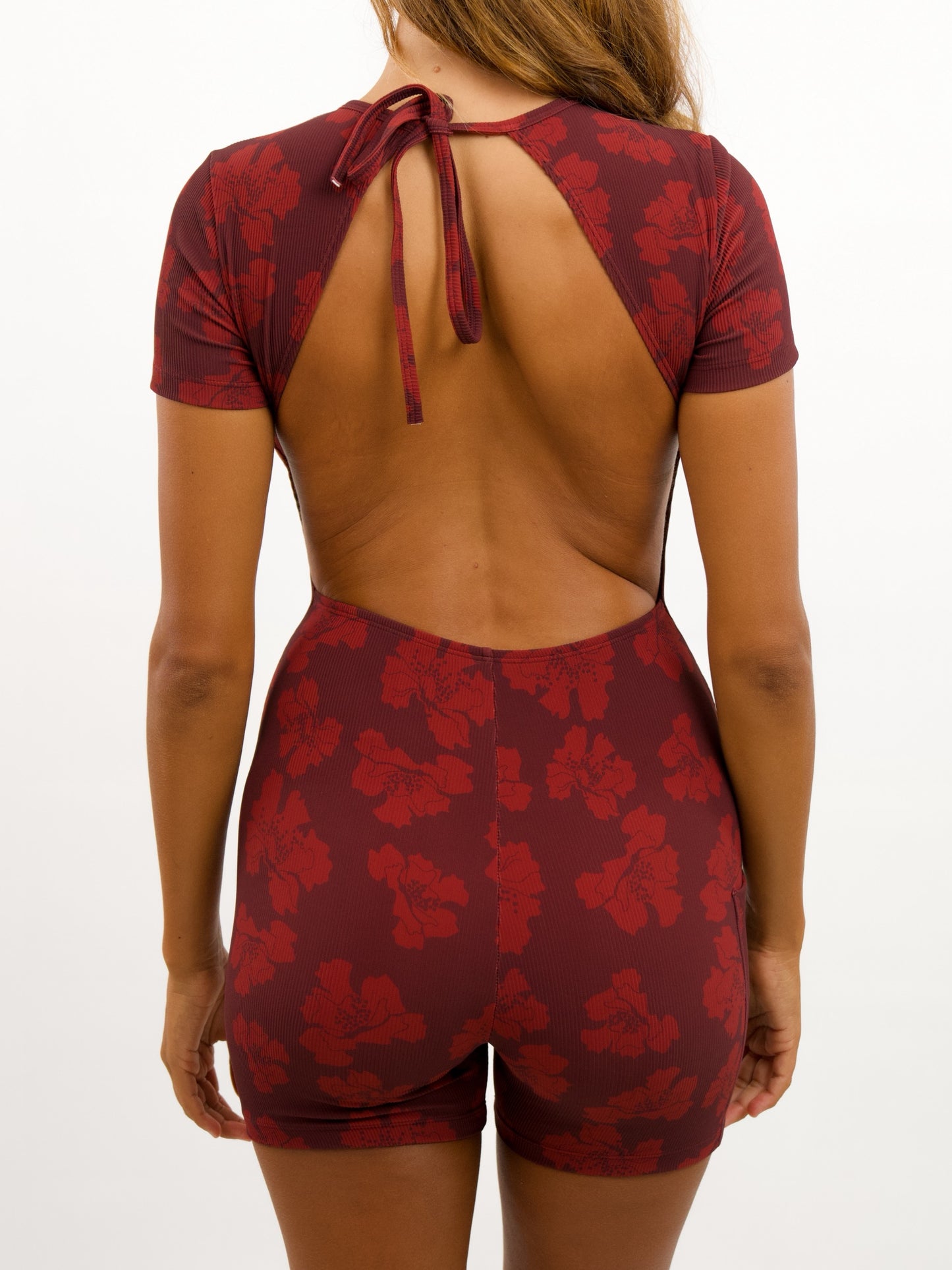 Luxe T-Shirt Jumpsuit in Orchid Dot Porto