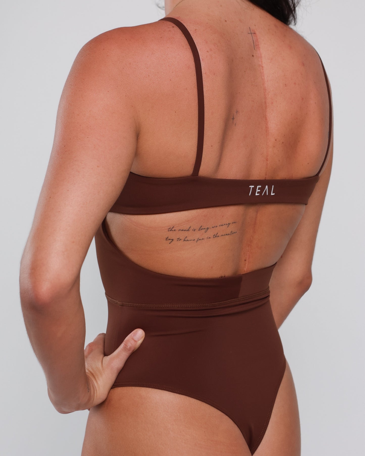 Kayla Bodysuit in Mocha