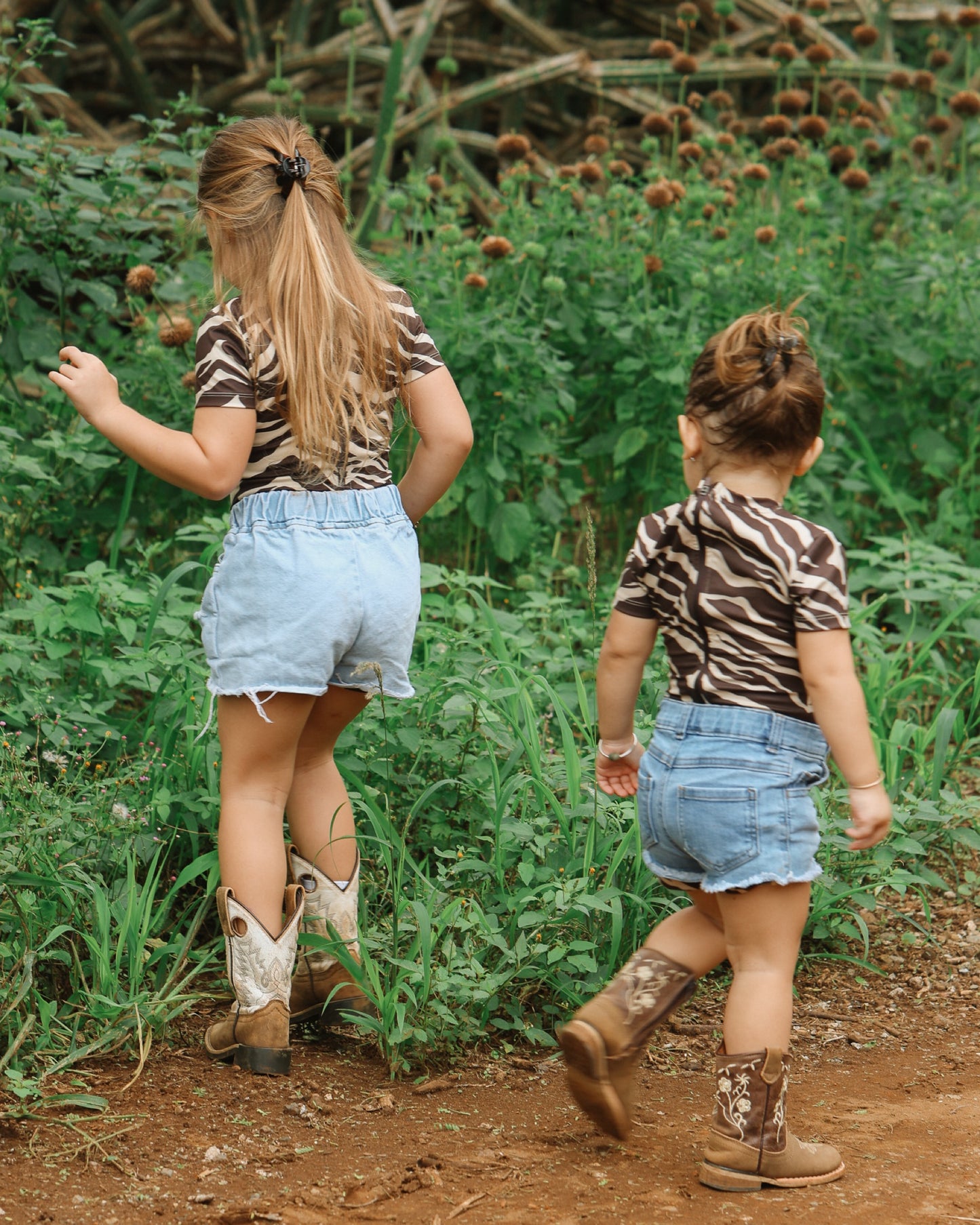 Mini T-Shirt Jumpsuit in Dark Zebra