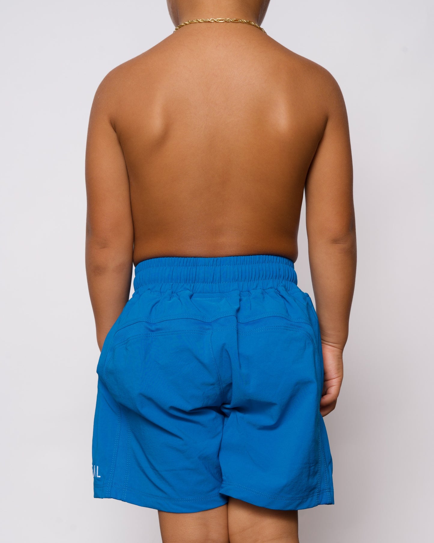 Boys Hybrid Short in Electric Blue