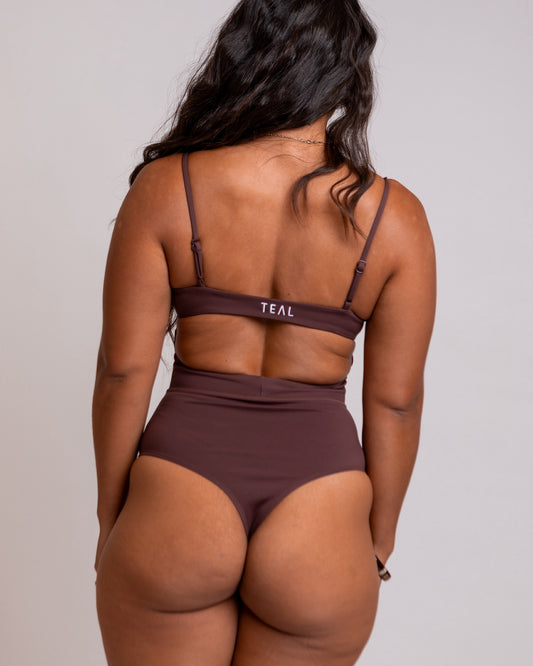 Kayla Bodysuit in Mocha