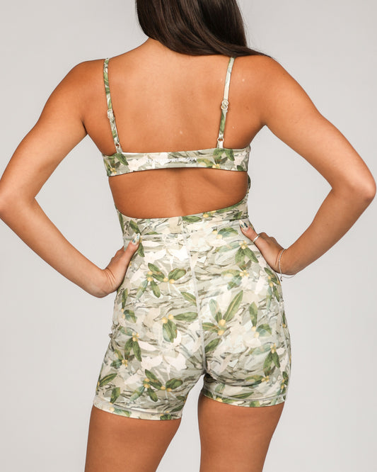 Kayla Jumpsuit in Mokihana Camo