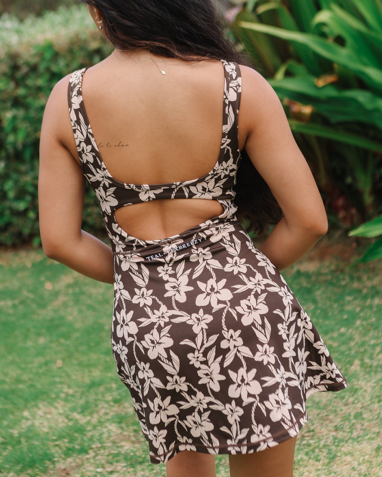 Aura Dress in Mocha Orchid