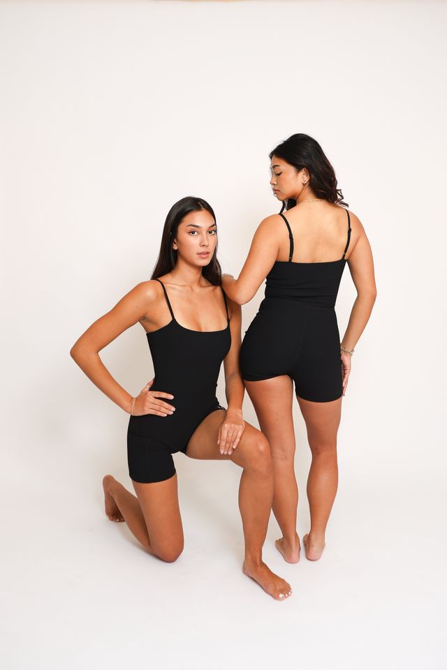 Kayla Jumpsuit 2.0 in Ribbed Black